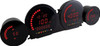 Koso North America - BA064921 - HD-03L - Four-Piece LED Gauge Kit - Red Display