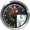 Koso North America - BA051221 - Multi-Function Speedometer/Tachometer - HD-04 - Chrome