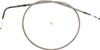 Magnum Shielding - 54136 - Polished Stainless Steel Braided Idle Cable - 33-11/16"