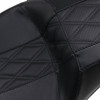 Le Pera - LK-997GT2 - Outcast GT-2 Seat - 2-Up - w/o Backrest - Black Double Diamond - Perforated - FL '08-'23