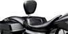 Le Pera - LK-005BR - Bare Bones Solo Seat - w/ Removable Drivers Backrest - Smooth - Black - FL '08-'23