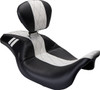 Le Pera - LK-987BRGTWDM - Outcast GT Seat - Full-Length - With Backrest - Black Double Diamond w/ White Inlay - FL '08-'23