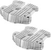 Rough Crafts - RC-610-001 - Rocker Box Covers - Chrome - Grooved