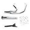 Bassani Exhaust - Road Rage 2-into-1 Exhaust Systems Chrome, Short - Fits '84-'94, '99-'00 FXR