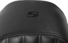 Saddlemen - 808-07B-0023 - Knuckle Solo Seat - Ribbed - Black - FL '08-'24