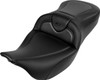 Saddlemen - 808-07B-18500 - Roadsofa™ Seat - without Backrest - Carbon Fiber - Black Stitch - 'FL '08-'19