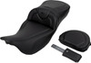 Saddlemen - 808-07B-186B0 - Roadsofa™ Extended Reach Seat - Carbon Fiber - Black Stitch - Backrest - FL '08-'24 Saddlemen - 808-07B-186B0 - Roadsofa™ Extended Reach Seat - Carbon Fiber - Black Stitch - Backrest - FL '08-'24