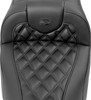 Saddlemen - 823-07-20600 - RoadSofa™ Seat - without Backrest - Carbon Fiber - Lattice Stitch - FLTR/FLHX '23-'24