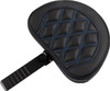 Saddlemen - 823-07-206B1 - RoadSofa™ Seat - with Backrest - Carbon Fiber - Lattice Stitch - Blue Stitch - FLTR/FLHX '23-'24