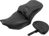 Saddlemen - 823-07-185B0 - RoadSofa™ Seat - Carbon Fiber - with Backrest - FLTR/FLHX '23-'24