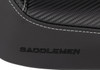 Saddlemen - 896-04-0042 - Dominator Solo Seat - w/o Backrest- Black w/ Gray Stitching - FXD/WG '96-'03