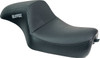 Slyfox - 4684B-slyfox - Drifter Seat - Gray Logo - Black Vinyl w/ Slipstop - Carbon Fiber - XL '04-'22