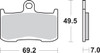 Sbs - 782HS - HS Brake Pads - 782HS