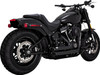 Vance & Hines - 47333 - Shortshots Staggered Exhaust System - Matte Black