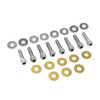 Colony - Chrome Rocker Cover Screw Kit fits Harley XL, FL, FXD - Allen