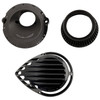 Arlen Ness - Black Rough Craft Air Cleaner Kit fits '24-'25 Harley M8 Gen 2 FLHX/​FLHXU/​FLTRX/​FLTRXSTSE, '23-'25 FLHXSE/​FLTRXSE, '25 Softail Models