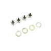 Colony - 8401-8 Rocker Shaft Cadmium End Cap Type Nuts with Washers fits '79-'83 FLT, '71-'84 FX, '82-'83 FXR Models