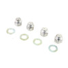 Colony - 8401-8 Rocker Shaft Cadmium End Cap Type Nuts with Washers fits '79-'83 FLT, '71-'84 FX, '82-'83 FXR Models