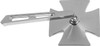 Emgo - 20-34862A - Mirror - Side View - Maltese Cross - Split Stem - Left - Bolt-On - Each