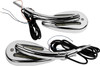 Custom Dynamics - CD-MIR-PLUG-C - Mirrors - Side View - with LED Turn Signal - Chrome - Pair