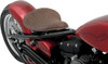 Drag Specialties Seats - Spring Solo Seat - Large - Low-Profile - Brown w/ Perimeter Stitch