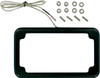 Cycle Visions - CV-4616B - Beveled License Plate Frame - Black - with Plate Light