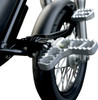 Joker Machine - 08-62-1 - Adjustable Serrated Footpegs - With Heel - Clear