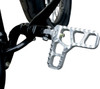 Joker Machine - 08-62-1 - Adjustable Serrated Footpegs - With Heel - Clear