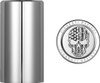 Figurati Designs - FD27-DC-2545-SS - Docking Covers - American Flag Skull - Contrast Cut - Silver