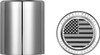 Figurati Designs - FD26-DC-2530-SS - Docking Covers - American Flag - Short - Contrast Cut - Silver