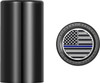 Figurati Designs - FD71-DC-2545-BK - Docking Covers - American Flag - Blue Line - Long - Black