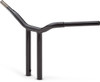 La Choppers - LA-7337-14B - Kage Fighter Welded Straight-Riser Handlebar - One Piece - 14" - Black