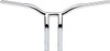 La Choppers - LA-7338-12 - Kage Fighter Welded Bent-Riser Handlebar - One Piece - 12" - Chrome