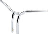 La Choppers - LA-7338-12 - Kage Fighter Welded Bent-Riser Handlebar - One Piece - 12" - Chrome