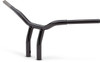 La Choppers - LA-7338-10B - Kage Fighter Welded Bent-Riser Handlebar - One Piece - 10" - Black
