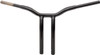La Choppers - LA-7338-14B - Kage Fighter Welded Bent-Riser Handlebar - One Piece - 14" - Black