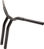 La Choppers - LA-7338-16B - Kage Fighter Welded Bent-Riser Handlebar - One Piece - 16" - Black