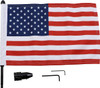 Pro Pad - BRFM-FXD315 - Saddlebag - Fixed Upright Flag Mount - 1/2" Bar - 10" X 15" Flag