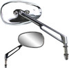 Parts Unlimited - Mirror - Side View - Teardrop - Long - Chrome