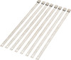 Moose Offroad - 304-0509 - Cable Tie - Silver - 8" - 8 Pack