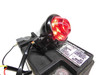 V-Twin Round LED Tail Light - Black w/ Red Lens