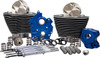 S&S Cycle - 310-1050B - 124" Power Package - Chain Drive - Highlighted Fins - Chrome Pushrod Tubes - 107" M8