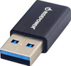 Ridepower - RPUSBUSBCADPT - Male USB to Female USB-C Adapter - Power - Compact - Black