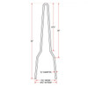 TC Bros Choppers - Tall Kickback DIY Sissy Bar Kit - 36"