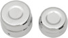 Drag Specialties - 02140834 - Axle Caps - Rear - Chrome - Pair