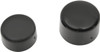 Drag Specialties - 02141236 - Axle Caps - Black - Rear - Pair