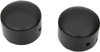 Drag Specialties - 02141235 - Axle Caps - Black - Front - Pair
