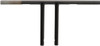 Drag Specialties - 06014222 - 1" T-Bar - Dimpled - Straight - 10" - Black