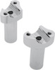 Drag Specialties - 06020399 - Forged Aluminum Handlebar Risers - Straight - 3-1/2" - Chrome