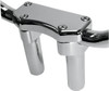 Drag Specialties - 06020588 - Handlebar Riser & Top Clamp Kit - 4" - Buffalo - Chrome